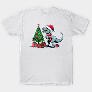 Christmas T-Rex T-Shirt